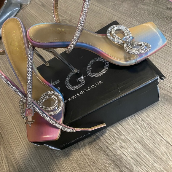 Ego shoes multi colored diamanté heels . - Picture 6 of 7